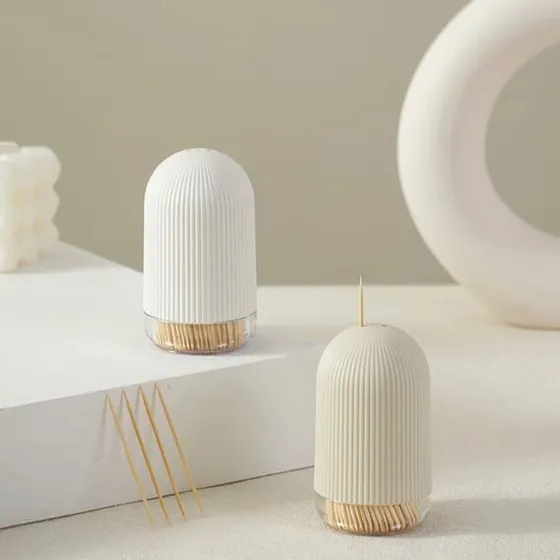 Moderne Tandstikholder i beige – Stilfuld og praktisk opbevaring