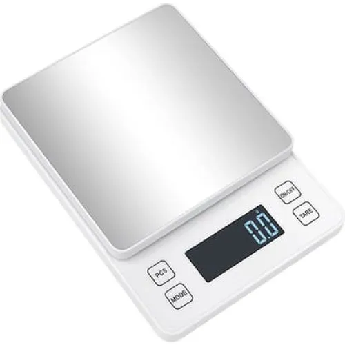 Digital køkkenvægt 10 kg / 1 g - Sort med rustfrit stål