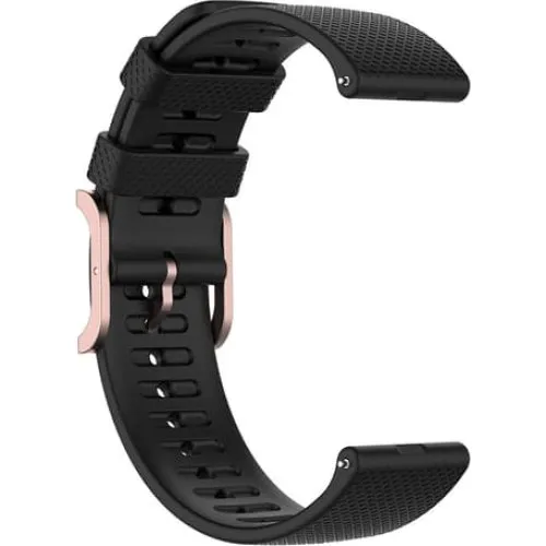 Silikone urrem til POLAR Pacer/Ignite/Vantage M2 - Black 22 mm