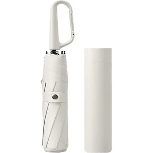 Automatisk Rejseparaply med Ringklemme - White