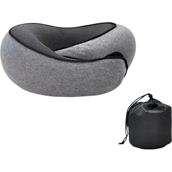 Bærbar Kontorlur Nakkepude - Komfort og Støtte, Grey