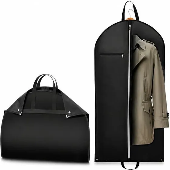 Premium Åndbar Tøjpose til Garderobeskab - Black, M