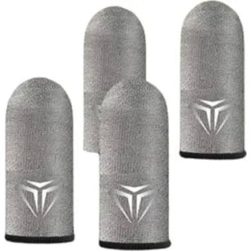 Silver Fiber Gaming Finger Sleeves (2 par) - Sølvfiber