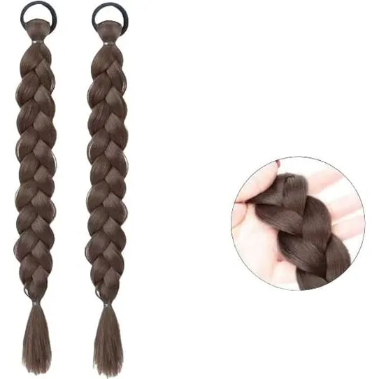 Par hestehale extensions - Naturlige clip-in hårstykker