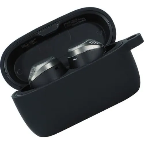 Jabra Elite 75T Etui - Blødt støddæmpende cover med nøglering, Black