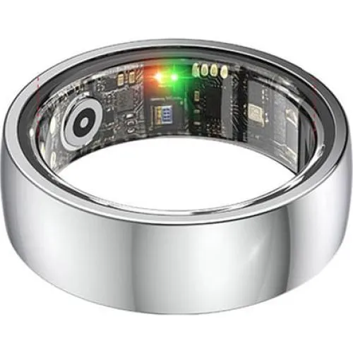 Smart Ring R1000 – Søvn- og helbredsovervågning, Silver, Størrelse 11