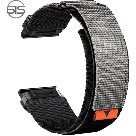 Garmin 26 mm Nylon Urrem til Fenix 8/7X Pro/5X/6X - Grå