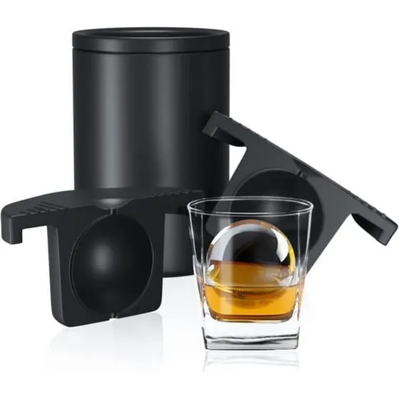 Krystalklar iskugleform i silikone til cocktails og whisky