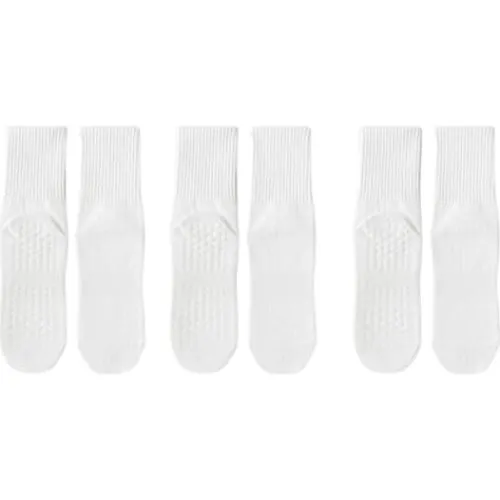Skridsikre yogasokker (3 par) - White