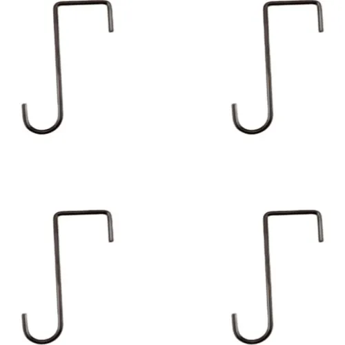 4-pak Alsidige Metalkroge til Hegn og Planter, Brun
