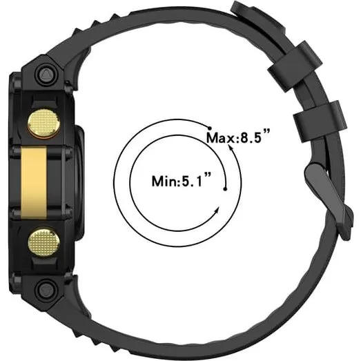 Amazfit T-Rex 2 Silikoneurrem - Black