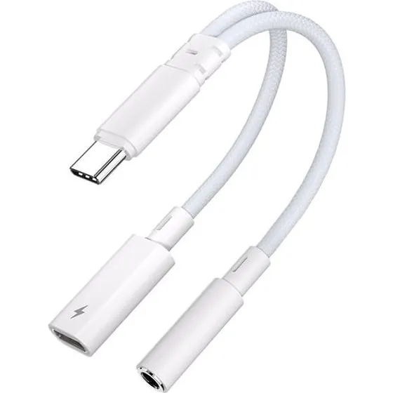 AA10-B2P15 USB-C til 3,5 mm adapter med PD-opladning