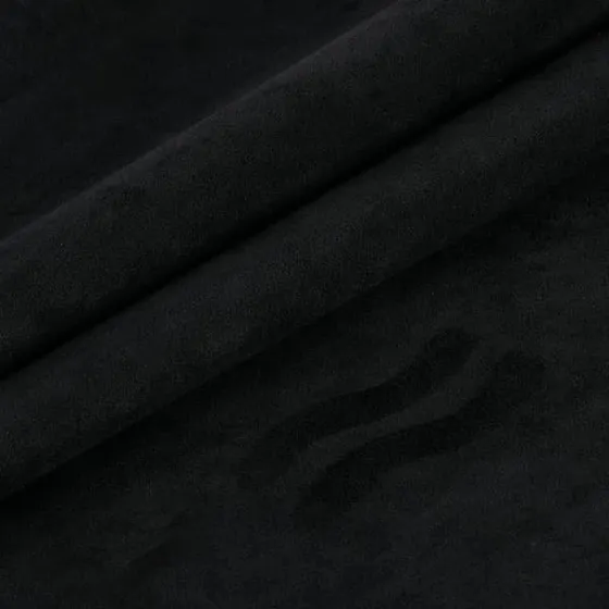 Selvklæbende ruskind stof patch - Sort - XL