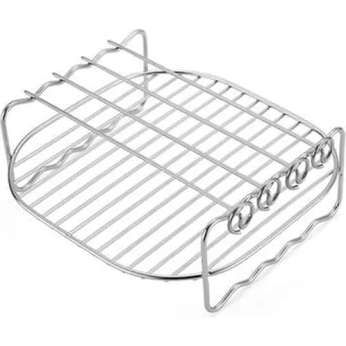 Dobbeltlags rustfrit stål grill-tilbehør, 6 tommer