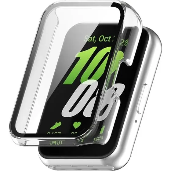 Samsung Galaxy Fit 3 Cover med hærdet glas - Transparent