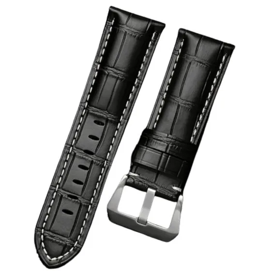 Panerai Luminor Black 24 mm Udskiftningsurrem i læder