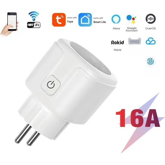 Tuya WiFi Smart Plug EU Standard 16A (4-pak)