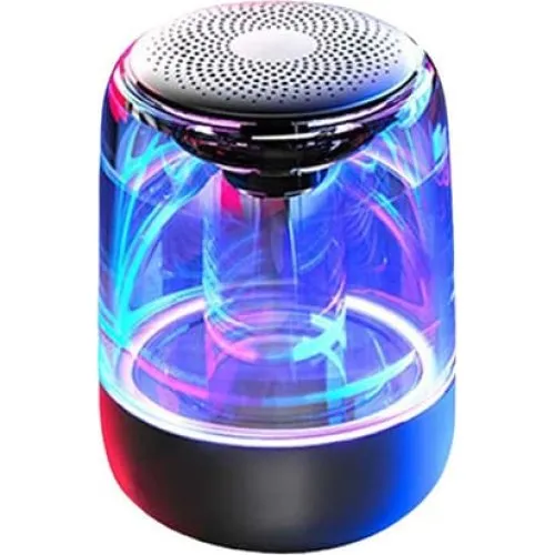 Bærbar Bluetooth 5.3-højttaler med LED-lys, Black
