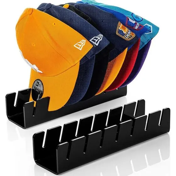 Baseballkasket-organisator, 2-pak, Sort