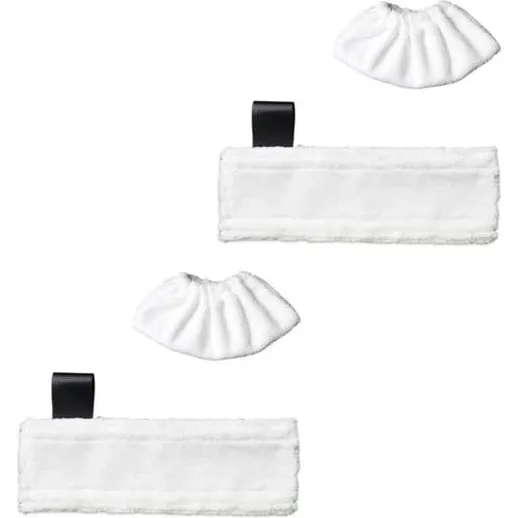 4 Moppepuder til Kärcher SC2, SC3, SC4 og SC5 - Hvid microfiber