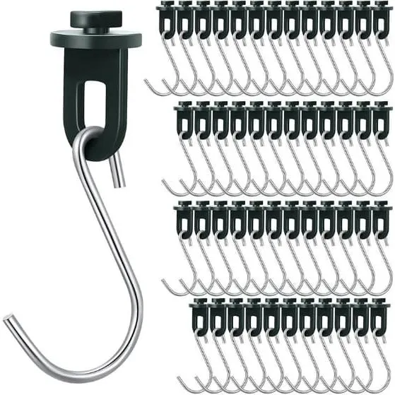Drivhusklemmer med S-kroge, 50-pak