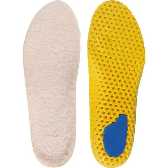 Varme indlægssåler med lammeskind 24.5x1 cm