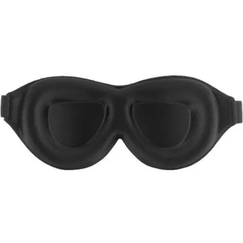 3D sovemaske Black - Memory Foam & Lycra