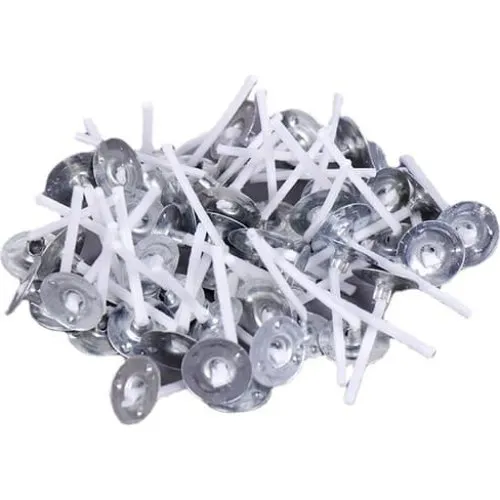 Lysvæger til fyrfadslys, hvid, 2,6 cm (100-pak)