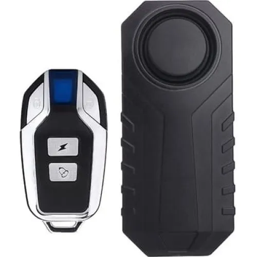 Cykelalarm med fjernbetjening 113 dB - Black