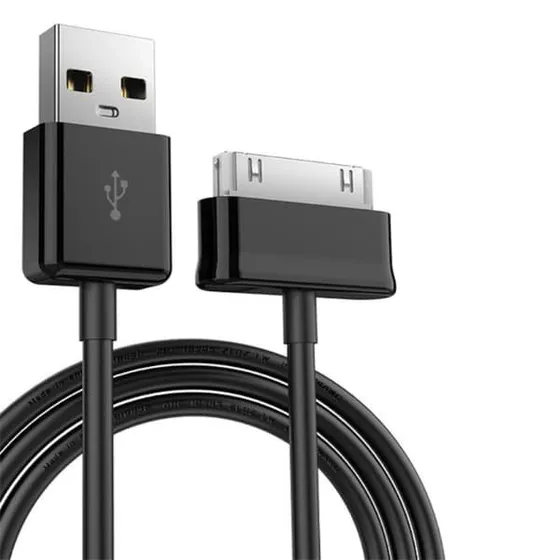 Samsung 30-pin USB-kabel til opladning og data, sort, 1 m