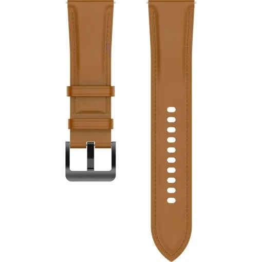 Læderarmbånd Light Brown til Garmin & Amazfit (20mm)
