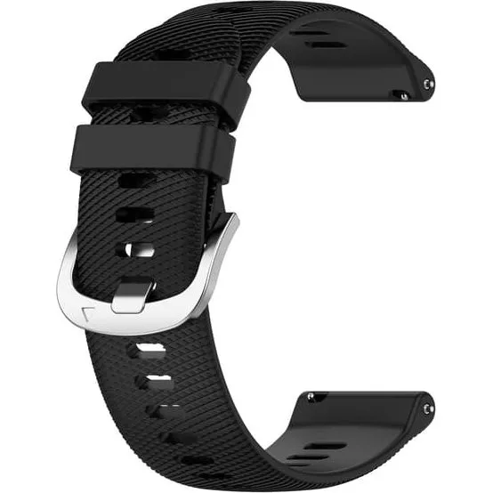 Urrem Silikone Rem til Garmin Forerunner 265S - Sort, 18 mm