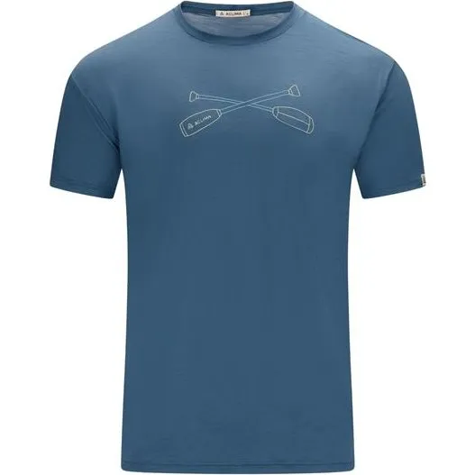 Aclima LightWool Classic Tee Oars - Blue Fusion