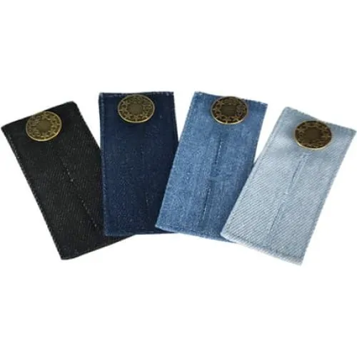 Taljeforlænger til jeans 4-pak - 72x35x3 mm