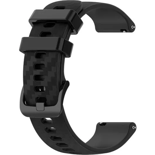 Silikonerem til Garmin Vivoactive 3 / Venu / 4 - Black 20 mm