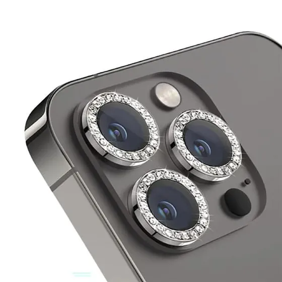 Kamerabeskyttelse 3-pak Grey til iPhone 14 Pro & 14 Pro Max