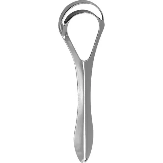 Tungeskraber i rustfrit stål, Silver