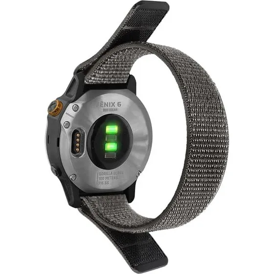 Urrem til Garmin Fenix 7X/6X/5X/3, D2 Bravo & Descent MK1 - Grå
