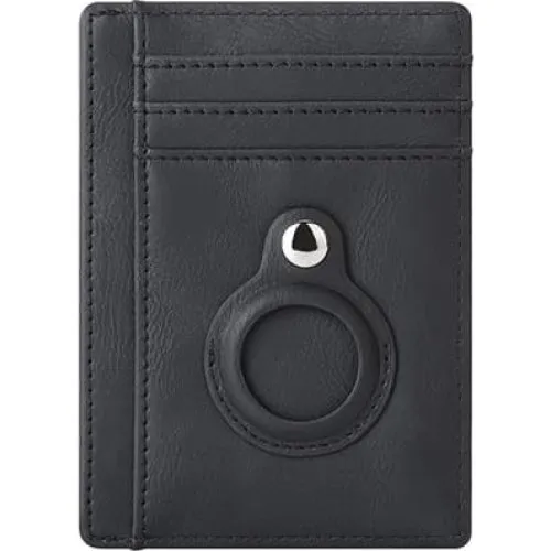 Kortholder med RFID-beskyttelse og Airtag-holder - Black