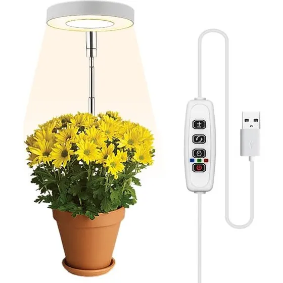 LED-vækstlampe til indendørs planter med 3 lystilstande