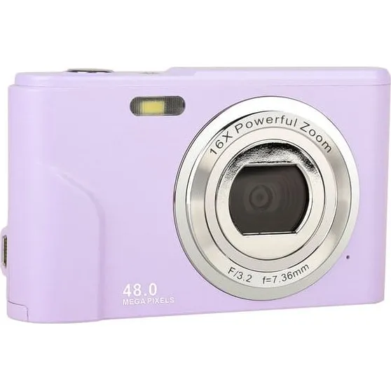 Digitalkamera 48 MP 1080P Full HD med 16x zoom - Purple