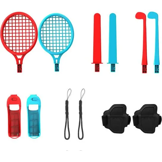 Nintendo Switch Sports Tilbehørssæt - 12 dele - MultiColor