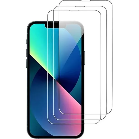 Skærmbeskytter til iPhone 13 & 13 Pro - 3-pak, Gennemsigtig