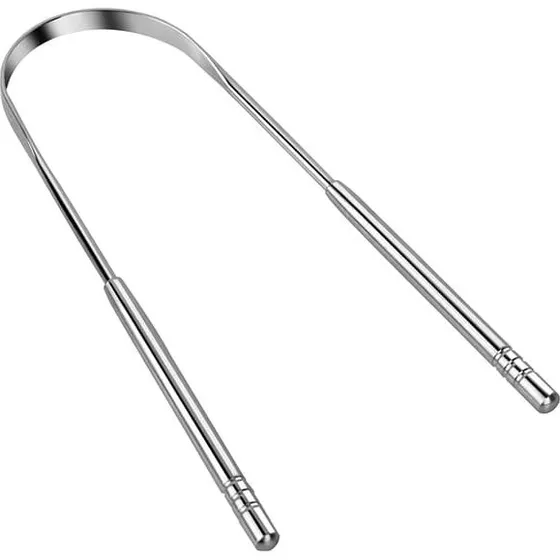 U-formet tungeskraber i rustfrit stål, 1-pack
