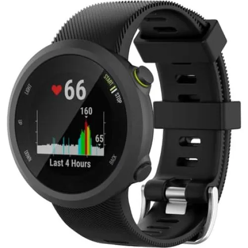 Garmin Forerunner 45 / 45S Silikonearmbånd - Sort