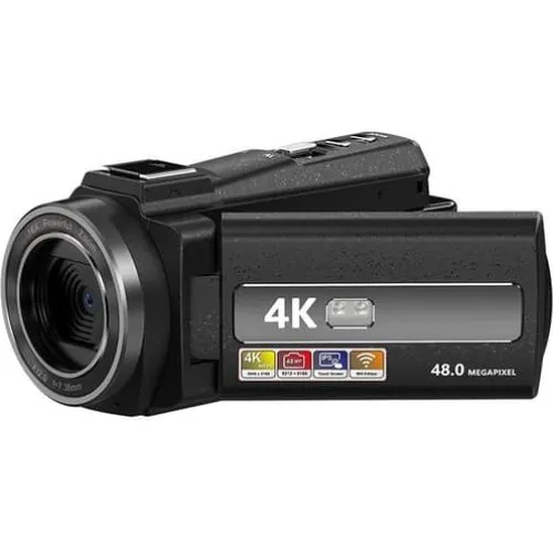 4K Videokamera med 48MP, 16x Zoom og IR Nattesyn