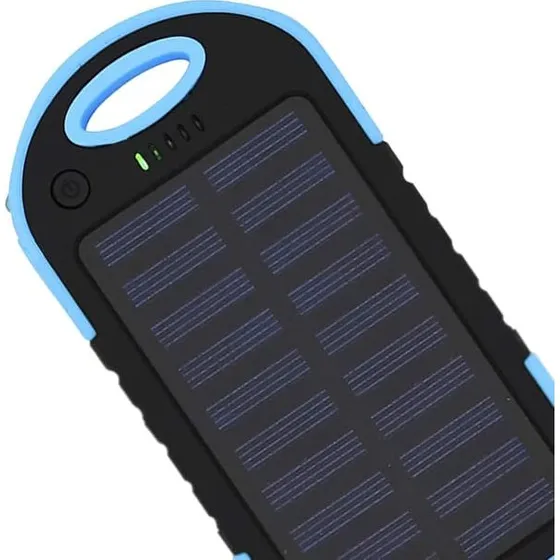 Powerbank 5000 mAh - Vandtæt og slagfast - Blå