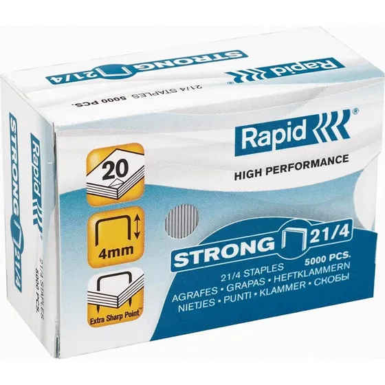 Rapid Hæfteklammer 21/4 Strong Galvaniserede 5000 stk.