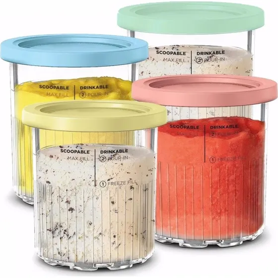 4-pakning iskrembeholdere 700ml til Ninja Creami Deluxe