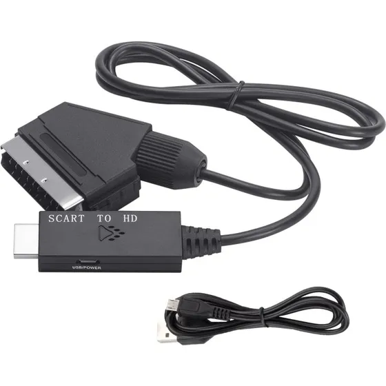 SCART til HDMI-omformer med 1080p understøttelse